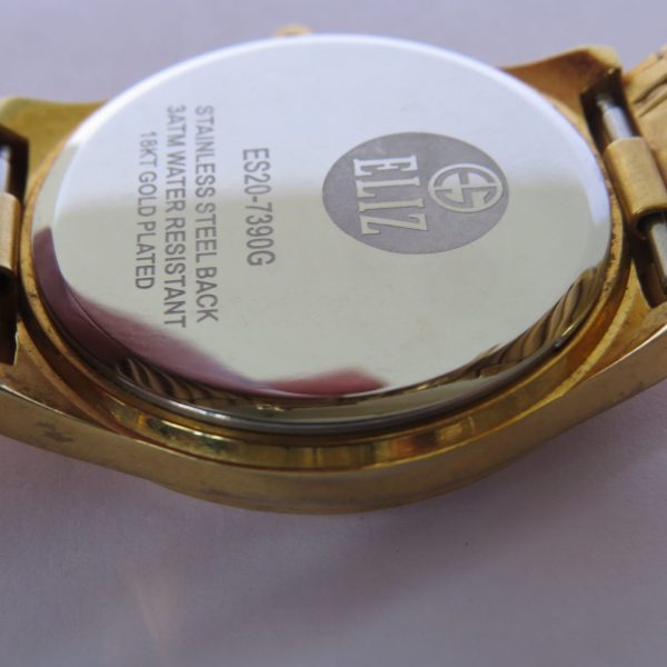 ELIZ Watches - Simply Stunning and Sparkly! 18K Gold Plated Stainless Steel  Watch from the Lumiere collection by ELIZ with Mother of Pearl Dial. Model  No. 75-8217L | Facebook