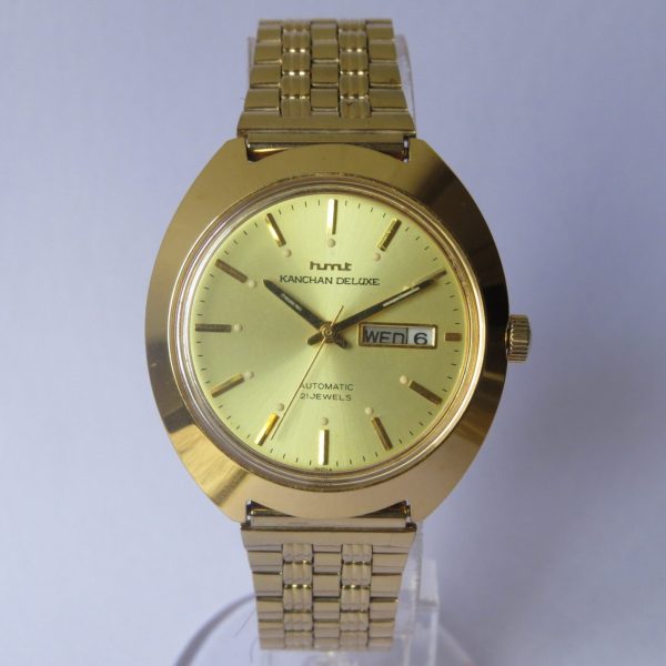 Vintage Hmt Sona Mechanical Gold Plated Men's Wrist Watch Looking Good |  eBay