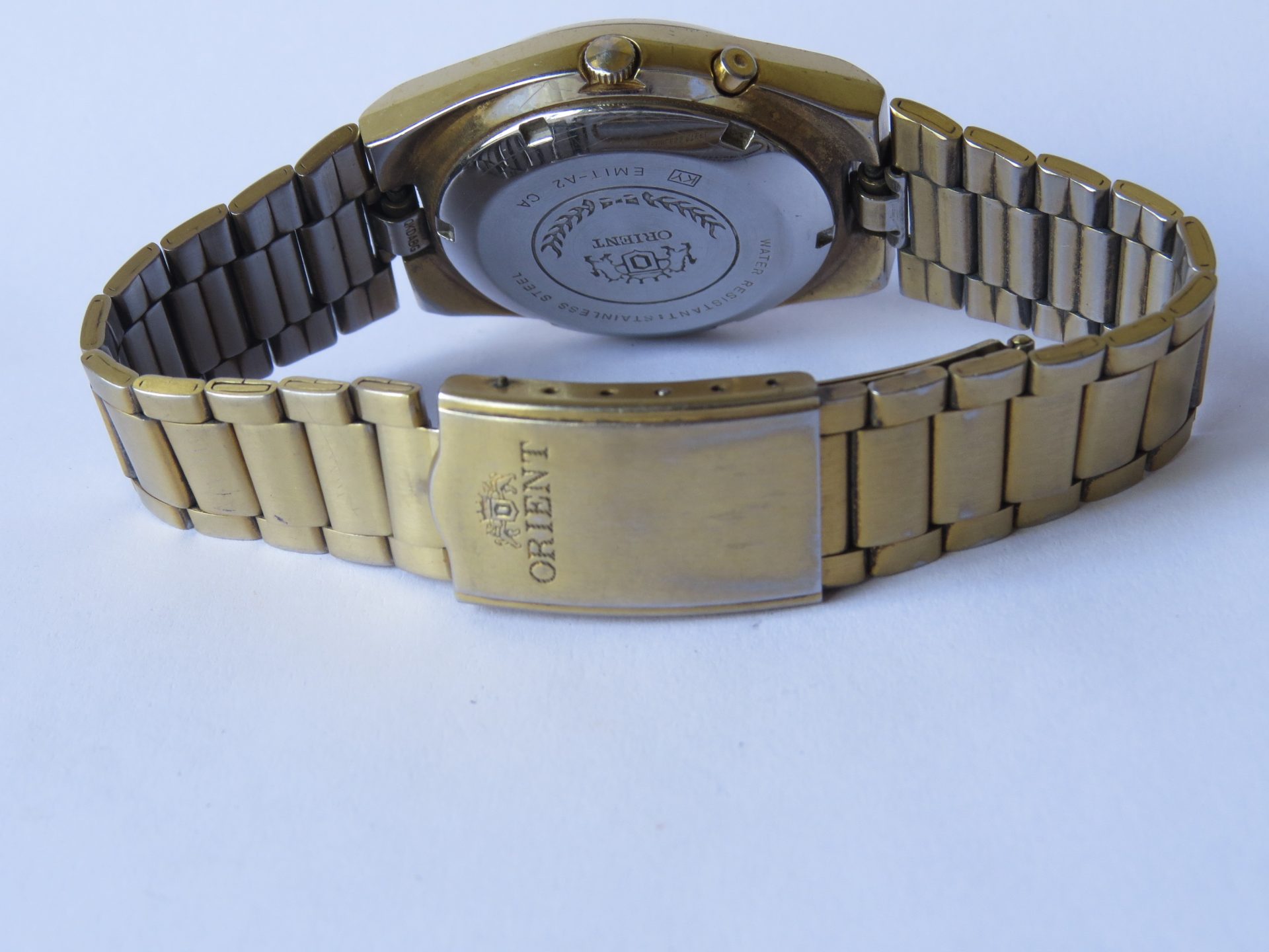 IMG_3506 Vintage Made in Japan ORIENT 3 Star Automatic 21 Jewels Men's Watch I Radium Dial ( Glow in Dark ) I 37 mm Case Dia . Model No. EMIT-A2 - CA | B8042 - Image 9