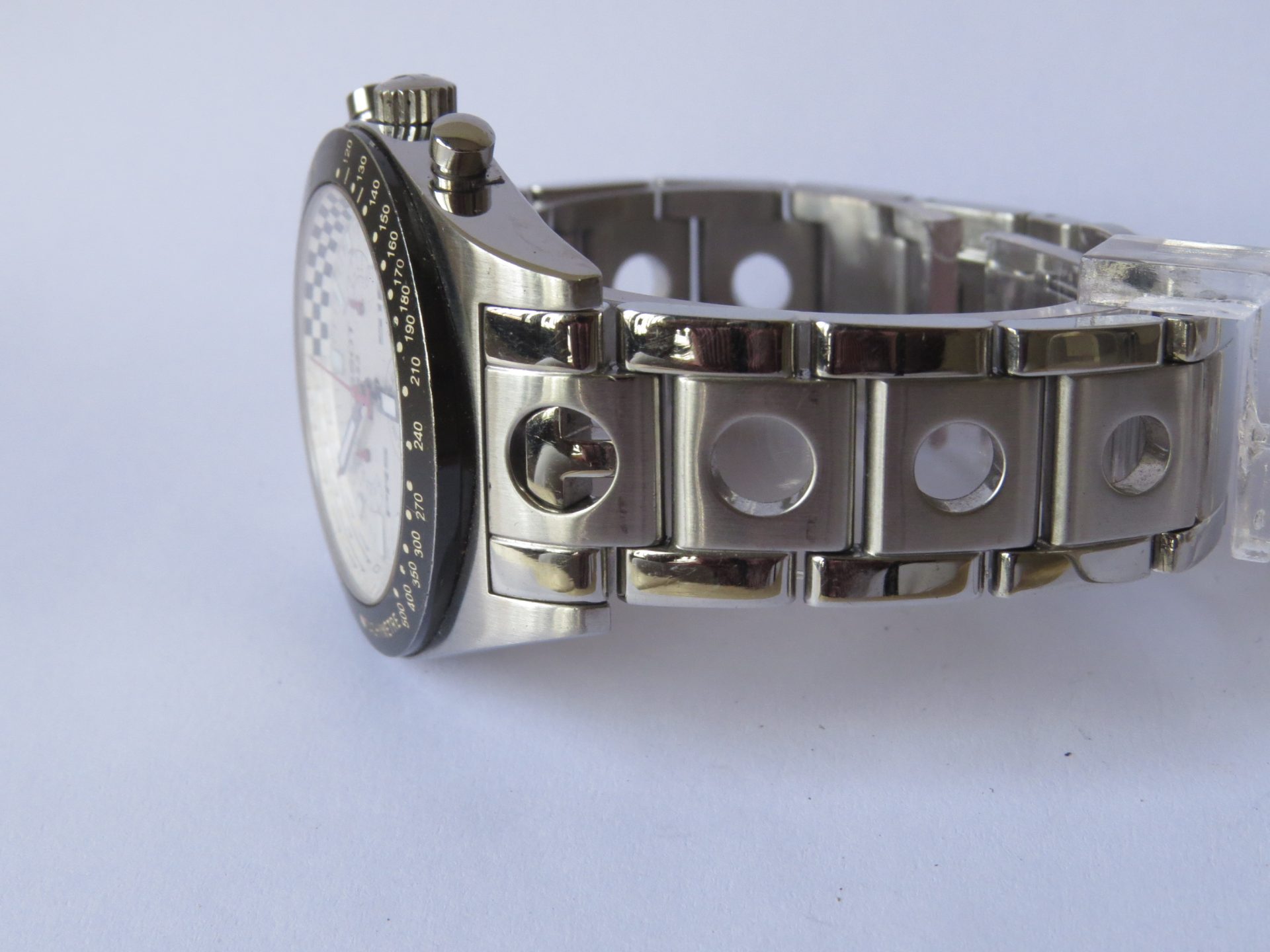 IMG_3541 Pre Owned Swiss TISSOT PRS 516 Quartz Chorono watch for Men I TACHEMETERE I Polished I 40 mm Case Dia I Neat Condition I : Model No. J565/665 - OKM JA 13431 : B8046 - Image 6