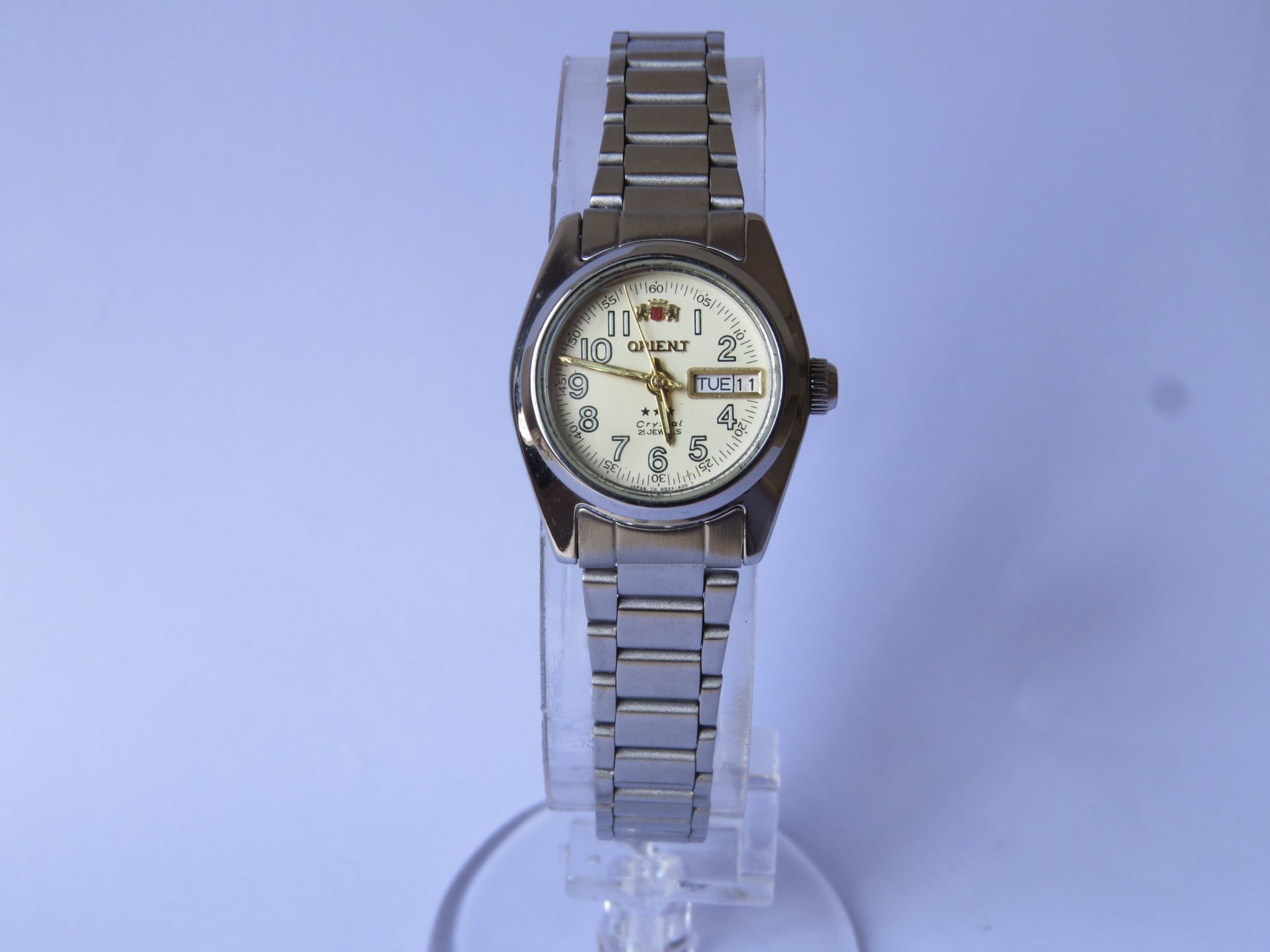 IMG_3585 Pre owned Light use Made in Japan ORIENT 3 Star Crystal Automatic 21 Jewels Women Watch I Neat Condition I 25 mm Case Dia . Model No.559WC8-02-CA | B9005 - Image 2