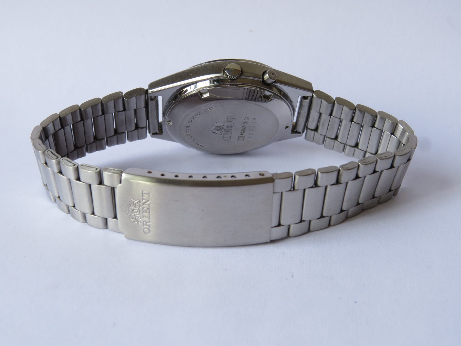 IMG_3724 Pre owned Light use Made in Japan ORIENT 3 Star Crystal Automatic 21 Jewels Men's Watch I Neat Condition I 36 mm Case Dia I Light Golden Dial I Model No. 469WA7 - 66 - CA | B9018 - Image 8