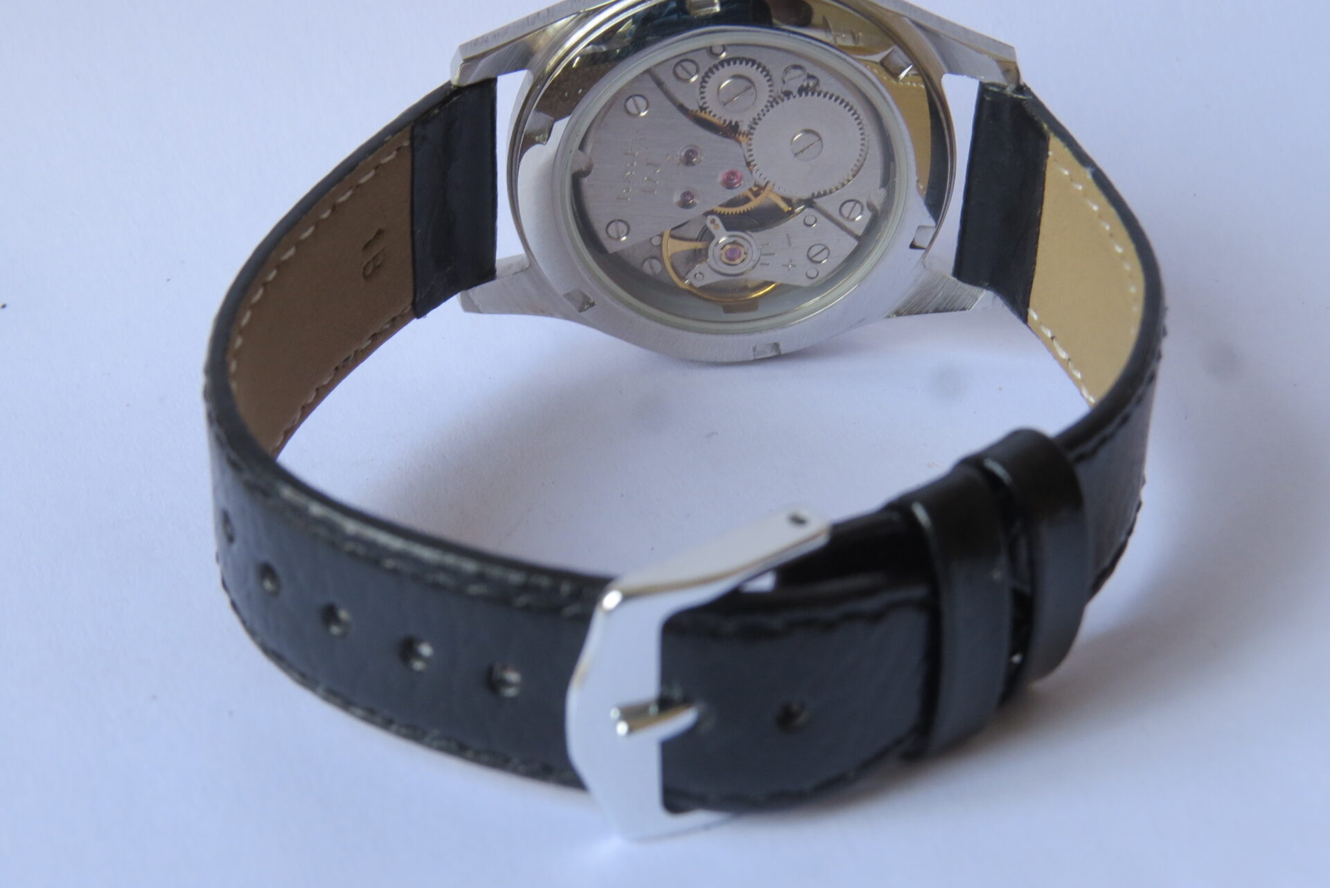 IMG_6337 Exhibition Case Back – Transparent Stainless Steel Replacement Case Back for HMT Janata Mechanical Watch - Image 3