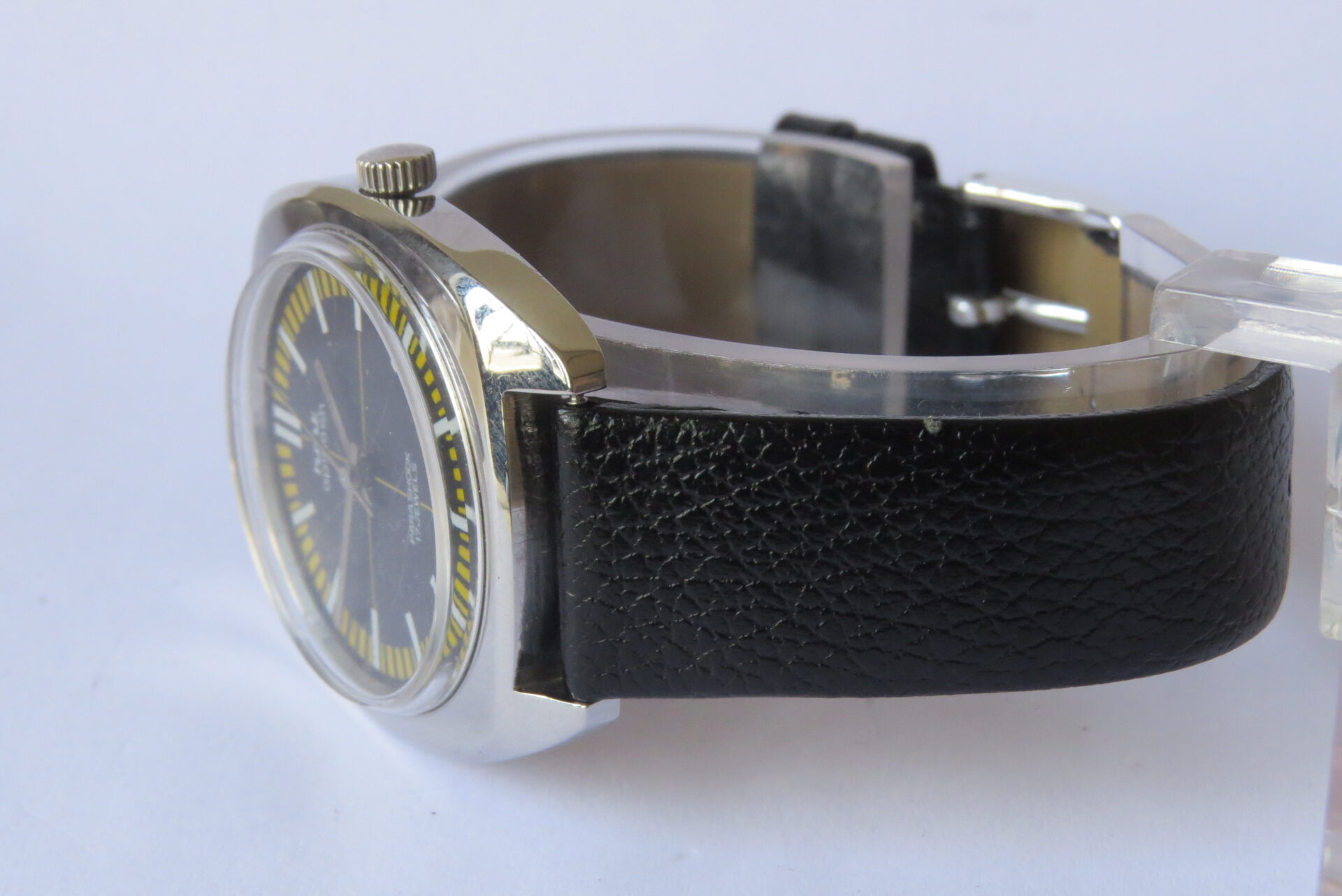 IMG_5827 Vintage HMT Avinash 17 Jewels Hand Winding Mechanical Wrist Watch Men - 35 mm Black Dial : Model. 130277 : B1625 - Image 6