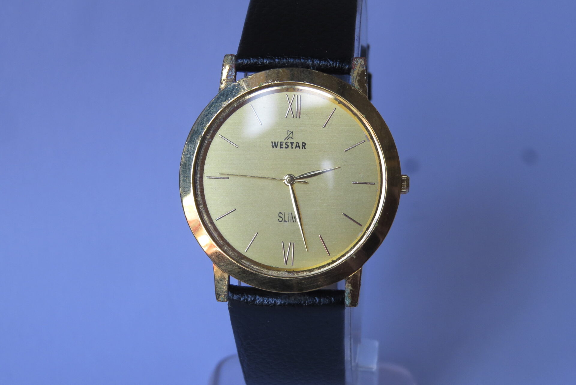 IMG_5839 Pre Owned Japan WESTAR Quartz leather strap Unisex Watch I Leather Strap : Neat Condition : Case Dia 33 MM : Model No. SC - 7431 I B627 - Image 2