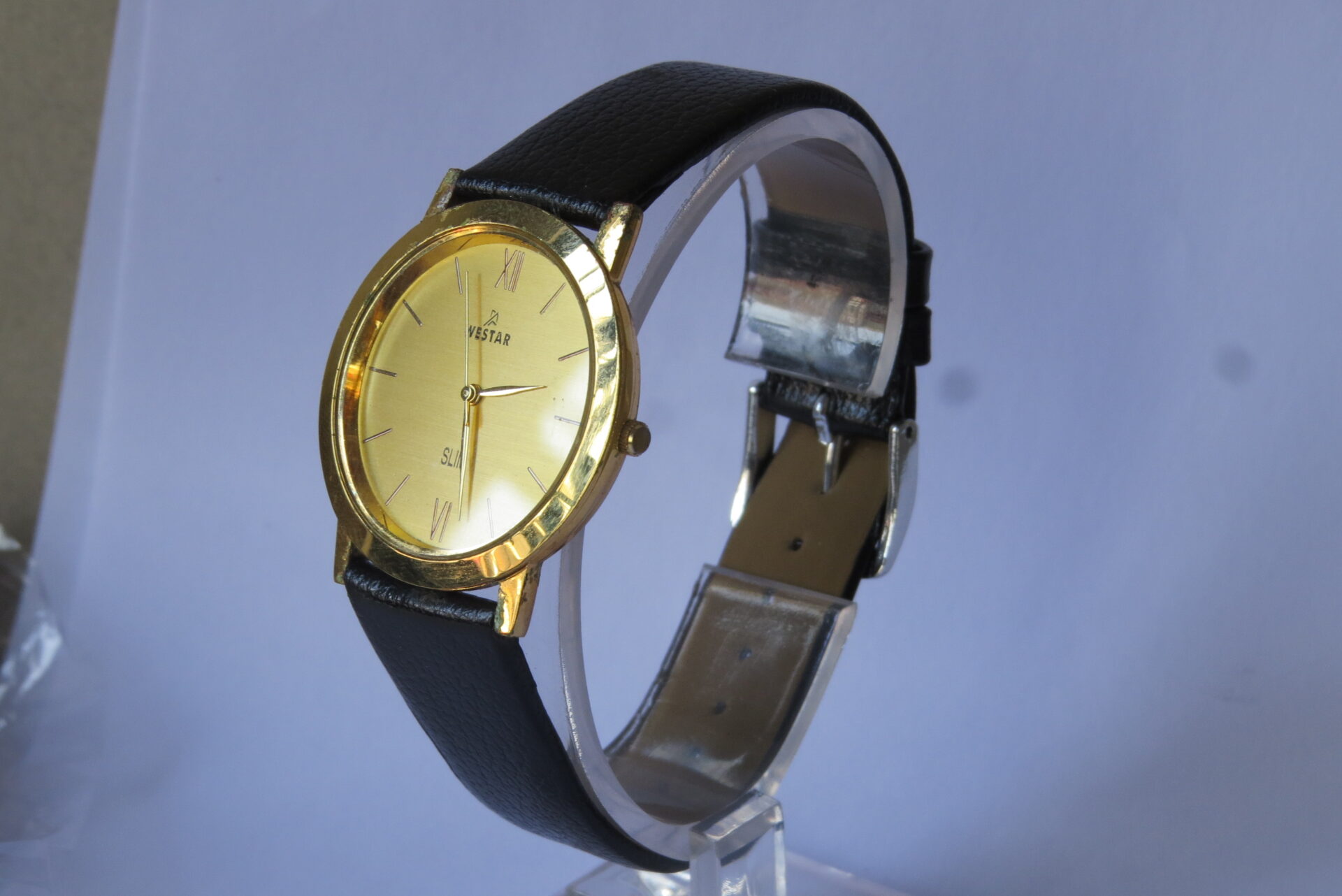 IMG_5841 Pre Owned Japan WESTAR Quartz leather strap Unisex Watch I Leather Strap : Neat Condition : Case Dia 33 MM : Model No. SC - 7431 I B627 - Image 4