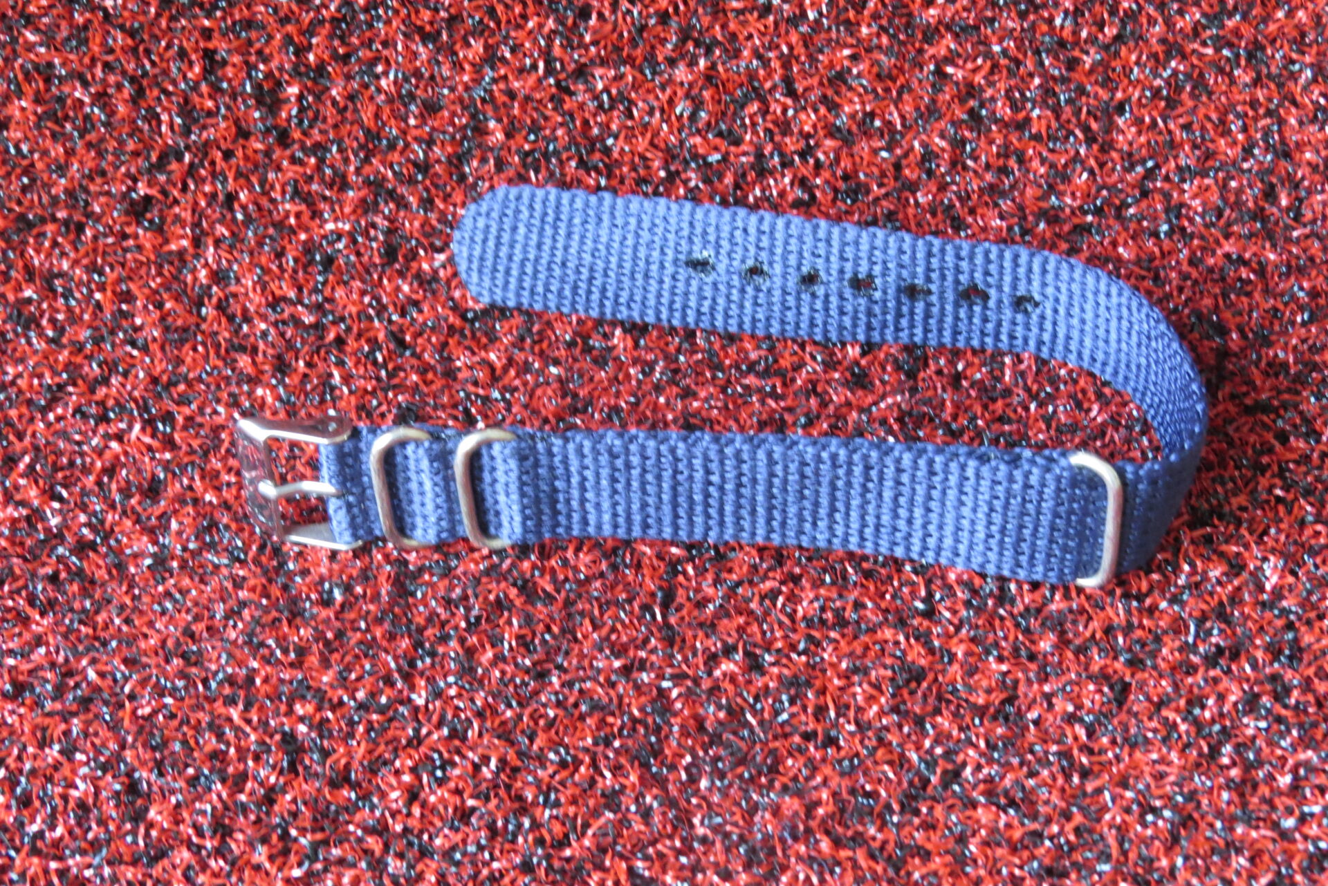 IMG_6384 Classic Navy Blue Nylon NATO Watch Strap – Military Style Replacement Watch Band - 18 MM - Image 2