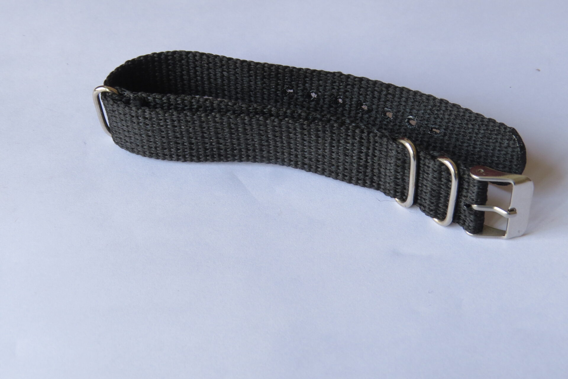 IMG_6405 Classic Black Nylon NATO Watch Strap – Military Style Replacement Watch Band - 18 MM - Image 2